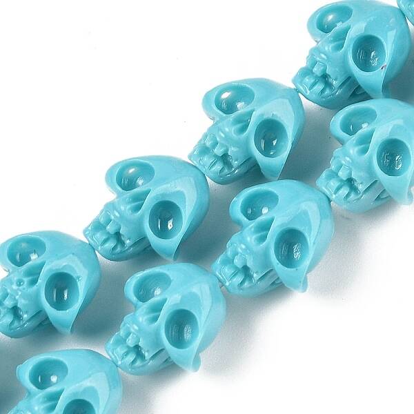 Synthetic Coral Carved Beads Strands