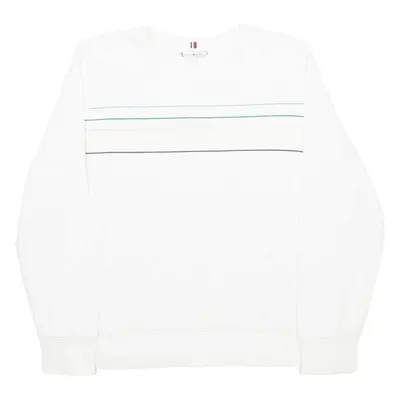 TOMMY HILFIGER Womens Sweatshirt White S