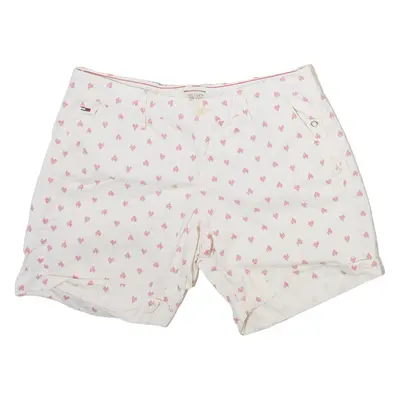 TOMMY HILFIGER Womens Casual Shorts Cream Spotted S W28