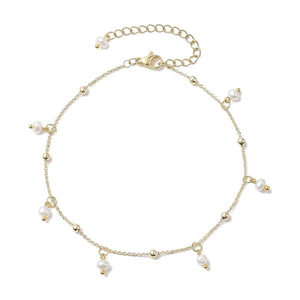 Soldered Brass Cable Chains Anklet