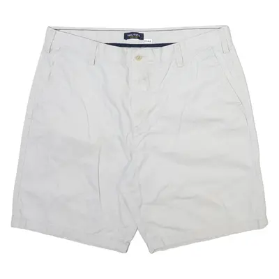 NAUTICA Mens Chino Shorts Grey Relaxed L W36