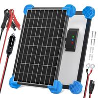 POWOXI 10W 12 Volt Solar Car Battery Trickle Charger Maintainer Waterproof Solar Panels Kit 12V Batterys, 10Watt Solar Panels...