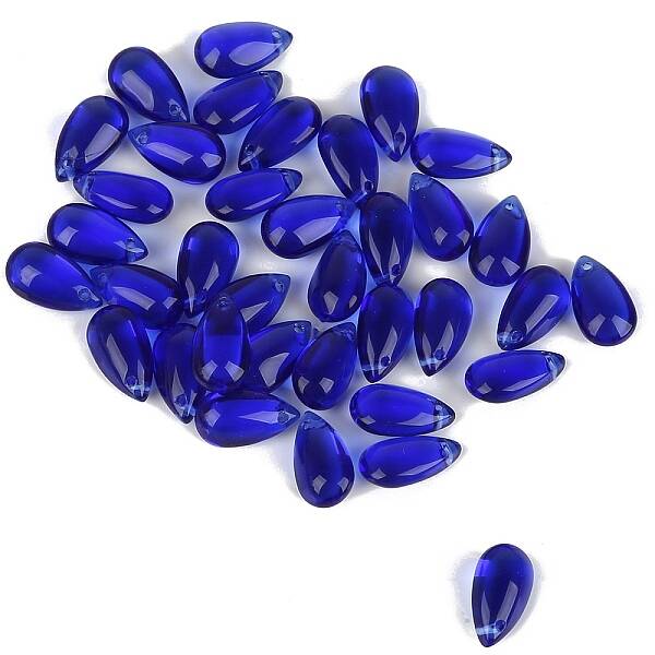 5Pcs Transparent Glass Beads