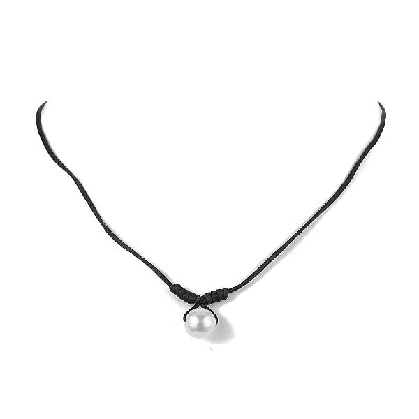 Round Shell Pearl Pendant Necklaces