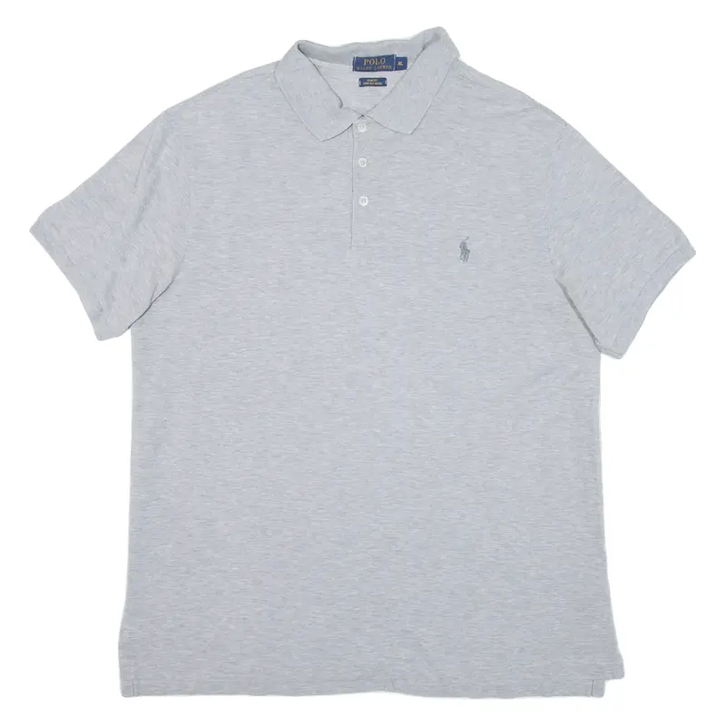 POLO RALPH LAUREN Slim Fit Mens Polo Shirt Grey XL