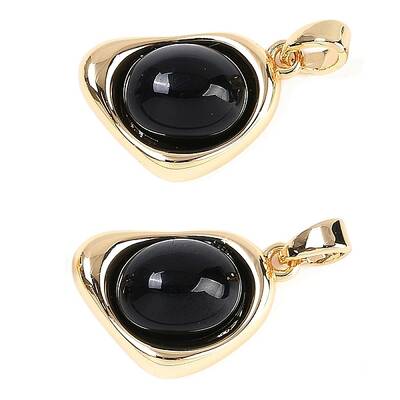 Black Glass Pendants