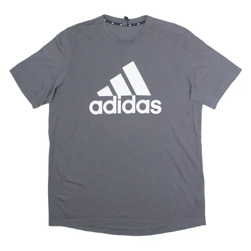 ADIDAS Mens T-Shirt Grey Crew Neck XL