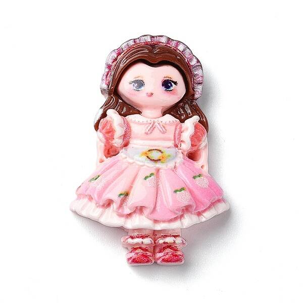 Cartoon Girls Opaque Resin Decoden Cabochons