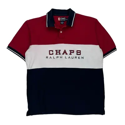 Chaps Ralph Lauren Polo Shirt - Medium Navy Cotton