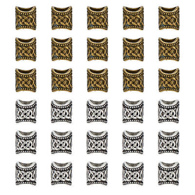 2 Sets 2 Colors Alloy European Beads