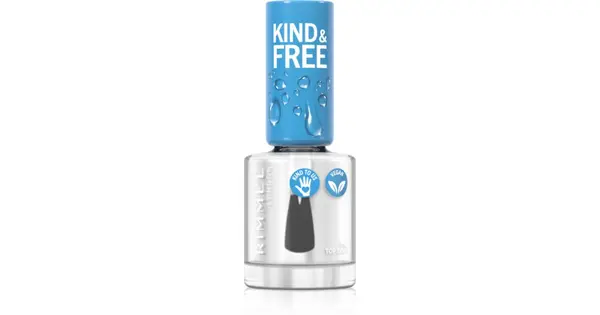 Rimmel Kind & Free Nail Polish 150 Top Coat Delicate plant-based formula