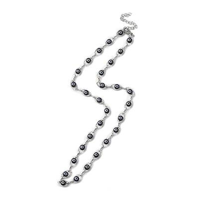 Evil Eye Plastic Link Chain Necklace