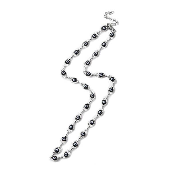 Evil Eye Plastic Link Chain Necklace