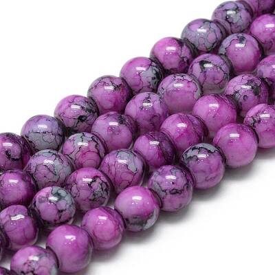 Baking Painted Glass Beads Strands