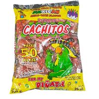 Cachitos Corn Chips with Hot Pepper - 1 Bag (50 Pieces) - Crispy Snack