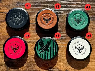 Leather Faced Metal Pouch Can Slim EDC Pocket Tin Airtight Moisture Resistant Travel Organizer