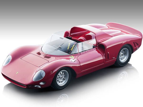 Ferrari 275/330 P2 Press Version (1965) Red Mythos Series Limited Edition to 60 pieces Worldwide 1/18 Model Car by Tecnomodel