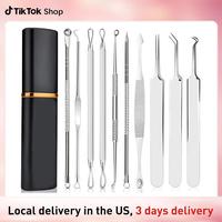 Pimple Popper Tool Kit -  7counts/8counts/10pcs/15pcs  Blackhead Remover Comedone Extractor Tool Kit with Metal Case for Quic...