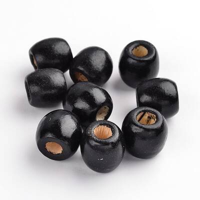 Dyed Natural Wooden Beads