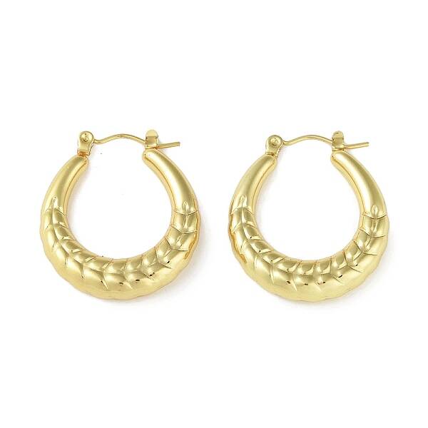 Ion Plating(IP) 304 Stainless Steel Hoop Earrings for Women