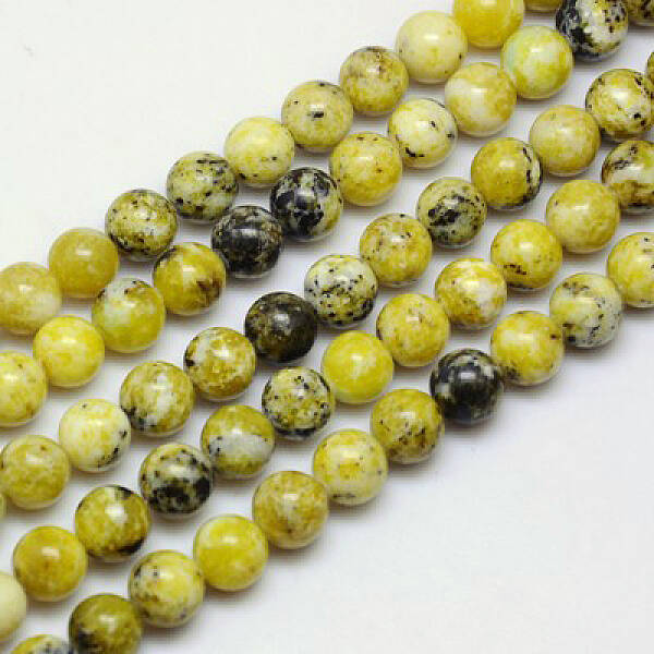 Natural Yellow Turquoise(Jasper) Beads Strands