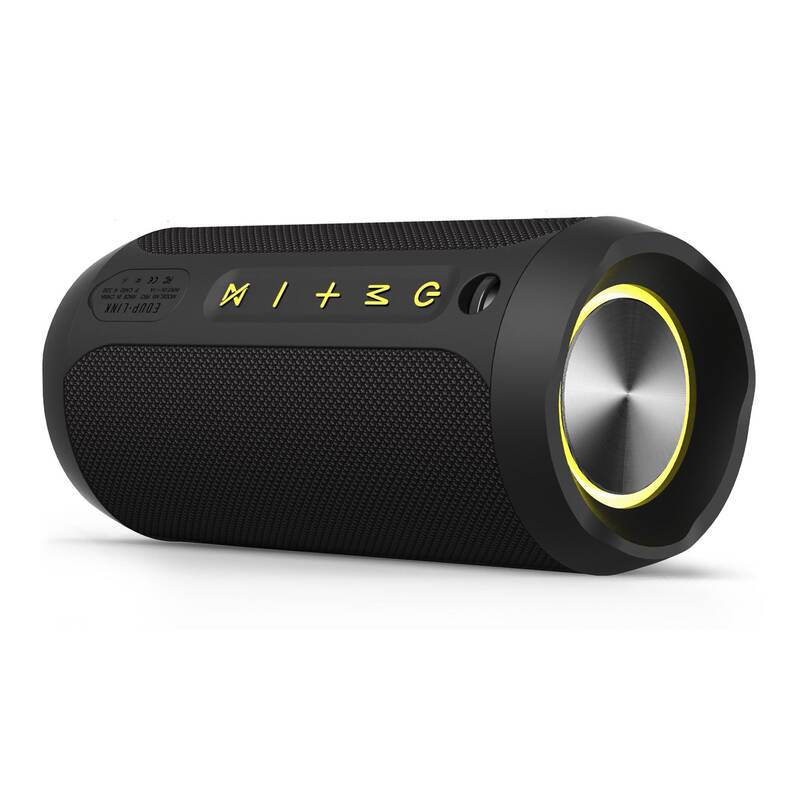 【EDUPLINK】Waterproof Wireless Bluetooth Speaker with RGB Lights, 20W High-Fidelity Sound, IPX7 Rated, 20-Hour Battery Li