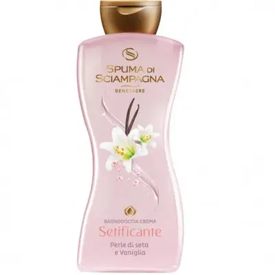 Spuma Di Sciampagna Silky Wellness Shower Cream Silk Pearls and Vanilla 650 ml