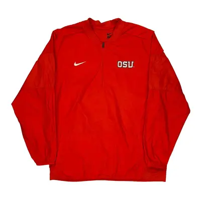 Osu Nike 1/4 Zip - 2XL Red Polyester