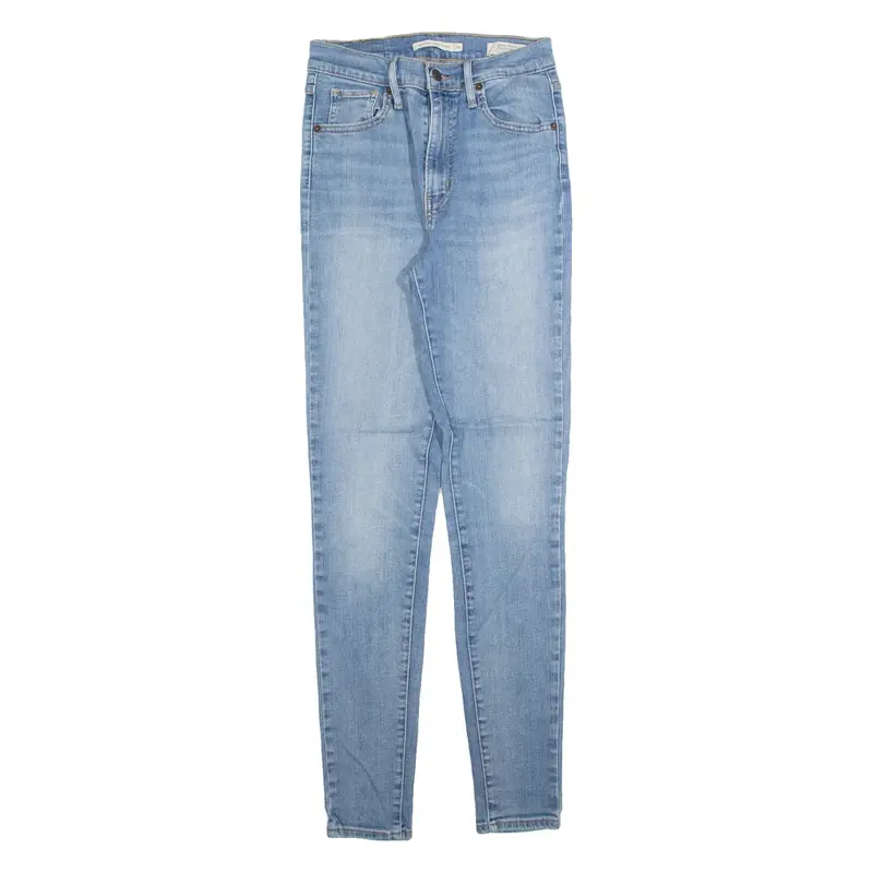 LEVI'S Mile High BIG E Womens Jeans Blue Slim Skinny Stone Wash W26 L30