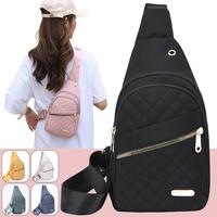 Stylish Chic Quilted Design Small sling chest bag for women, Trendy multi zipper pockets adjustable crossbody backpack daypac...