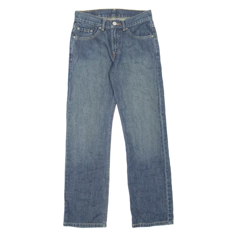 LEVI'S 514 Jeans Boys Blue Slim Straight Stone Wash W26 L26