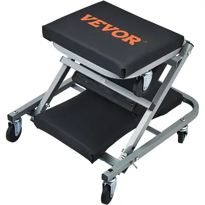 VEVOR 2 in 1 Z Creeper Seat Rolling Chair Auto Mechanics Shop Garage Work Stool VEVOR Super Brand Day