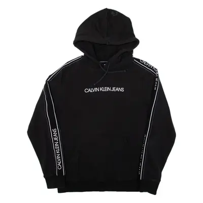 CALVIN KLEIN JEANS Mens Black Hoodie M
