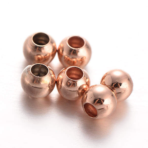 Round Brass Spacer Beads