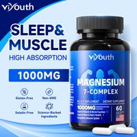 Viyouth 1000mg-in-1 Magnesium Complex Supplement with Glycinate Citrate Malate Oxide Taurate Aspartate Orotate Vegan Capsules...
