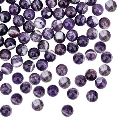 OLYCRAFT 100pcs Natural Amethyst Beads