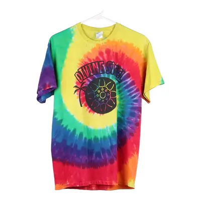 Divine Steel Port & Company Tie-Dye T-Shirt - Medium Multicoloured Cotton