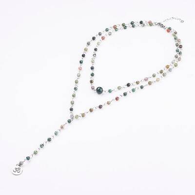 Natural Indian Agate Lariat Necklaces
