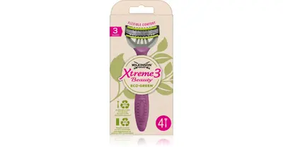 Xtreme3 Beauty eco Green disposable razor for women 4 pcs