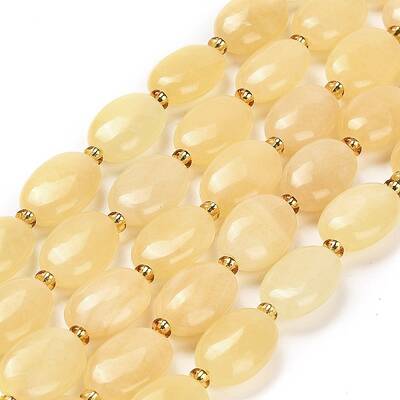 Natural Yellow Jade Beads Strands