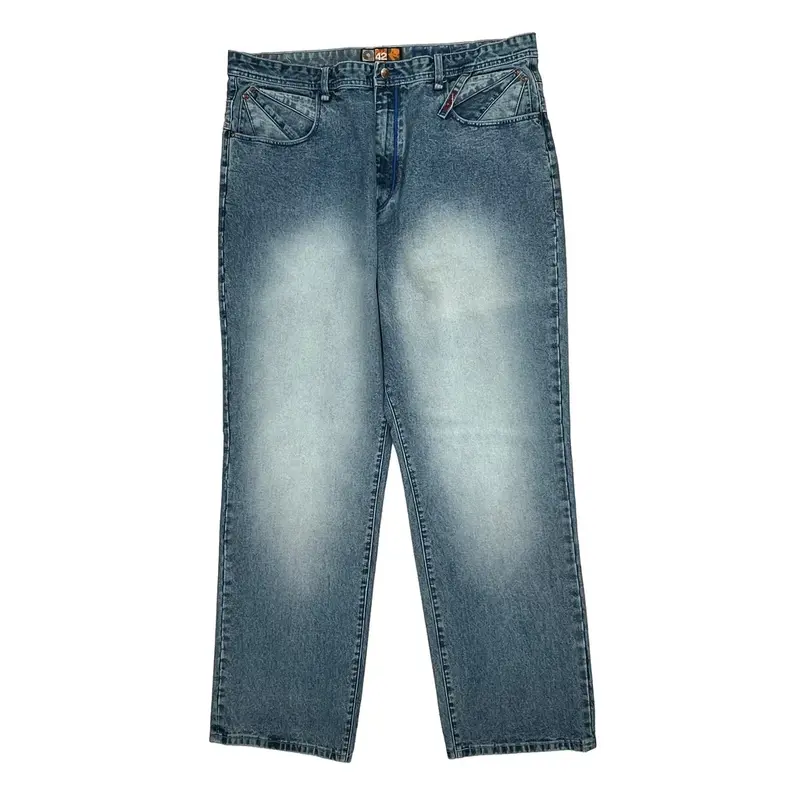 Hip Hop Akademiks Jeans - 42W 31L Blue Cotton Blend
