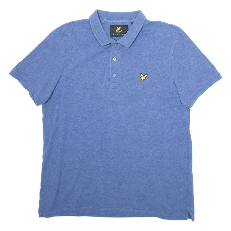 LYLE & SCOTT Mens Polo Shirt Blue XL