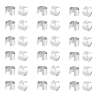 100Pcs 304 Stainless Steel Cuff Earrings