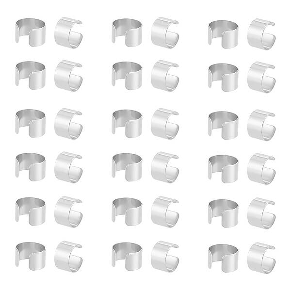 100Pcs 304 Stainless Steel Cuff Earrings