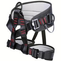 Climbing Harness,Safety Harness(ANSI & ASTM F1772–17 certification)Thickened Waist Protection, Half-Body Support, and Durab...