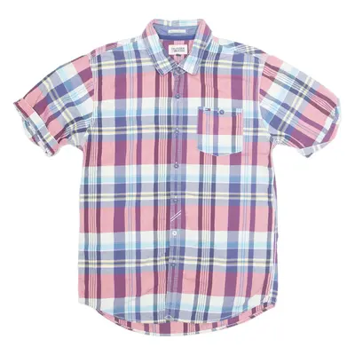 TOMMY HILFIGER Mens Shirt Blue Plaid M