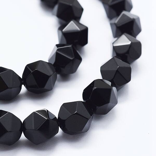 Natural Black Onyx Beads Strands