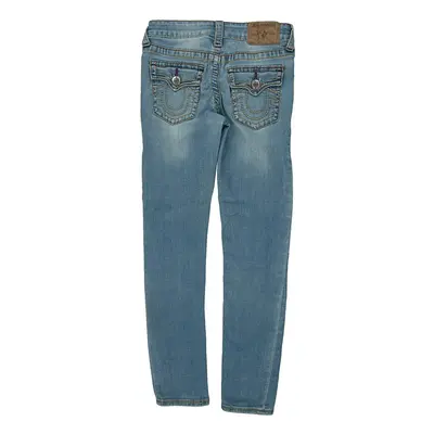 Age 10 True Religion Skinny Fit Jeans - 24W 25L Light Wash Cotton Blend