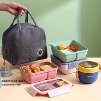 [Leak-Proof Meal Container] 850ml Microwave Safe Plastic Meal Containers with Thermal Tote Bag | Portable Leak-Proof Storage ...