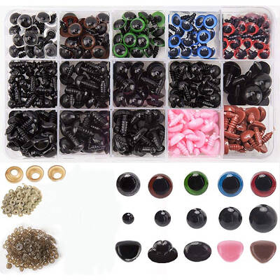 Craft Plastic Doll Eyes & Nose Set